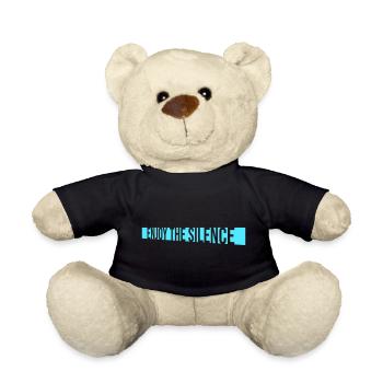Enjoy The Silence Saying Calm Silence Introvert - Teddy Bear - black - Front