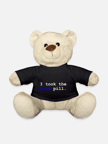 Nerd Geek nerdig Geschenk Geschenkidee Matrix - Teddy - Schwarz