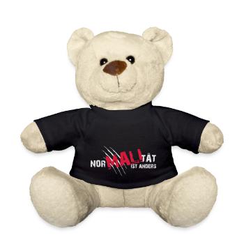 Nor-MALI-tät is anders - Teddy - Schwarz - Vorne