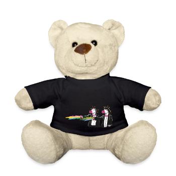 unicorns & rainbows - Teddy - Schwarz - Vorne