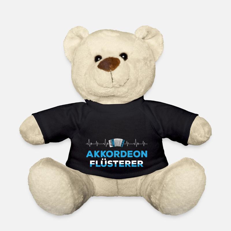 Akkordeon Musikinstrument Herzschlag - Teddy - Schwarz