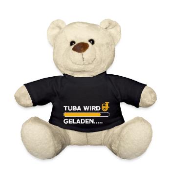 Tubist Blasorchester Tuba Spruch - Teddy - Schwarz - Vorne