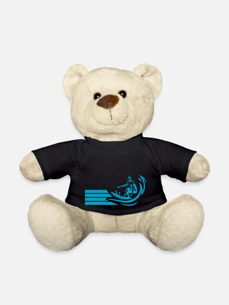 Surfen Surfing Wellenreiten - Teddy - Schwarz