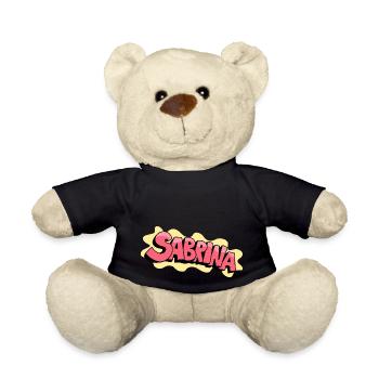 Grafitti Name Sabrina - Teddy - Schwarz - Vorne
