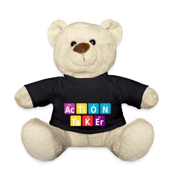 Action taker - Teddy Bear - black - Front