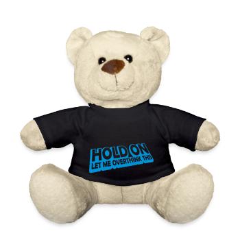 Let me overthink this - Teddy Bear - black - Front
