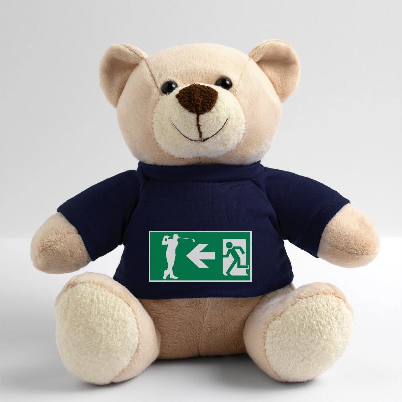 Emergency exit to golf course Golf Hobby Design Teddy Bear