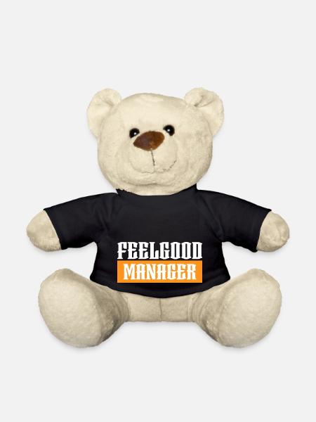 Agentur Feelgood manager orange tshirt schwarz - Teddy - Schwarz