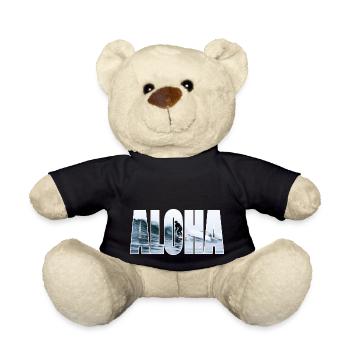 ALOHA - Teddy Bear - black - Front