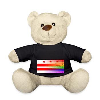 Regenbogenmauer Washington DC - Teddy - Schwarz - Vorne