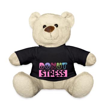 Donut stress donut cool gifts sweet food lover - Nounours - noir - Devant