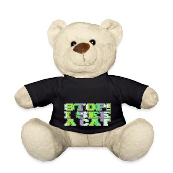cats black cat hoodies and sweatshirts cool - Teddy - Schwarz - Vorne