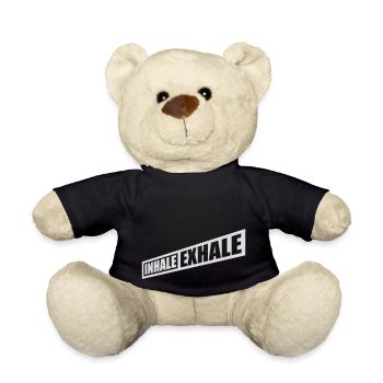 inhale exhale yoga Zitat - Teddy - Schwarz - Vorne