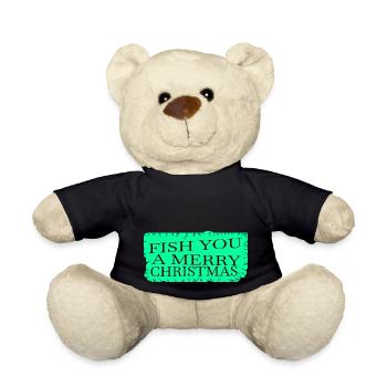 Animal Love Dork Fishing Tournaments Rod Quote - Teddy Bear - black - Front