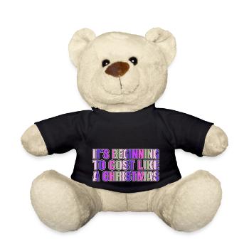 Fairy Tail Funny Bodybuilder Computer Quote Beach - Teddy Bear - black - Front