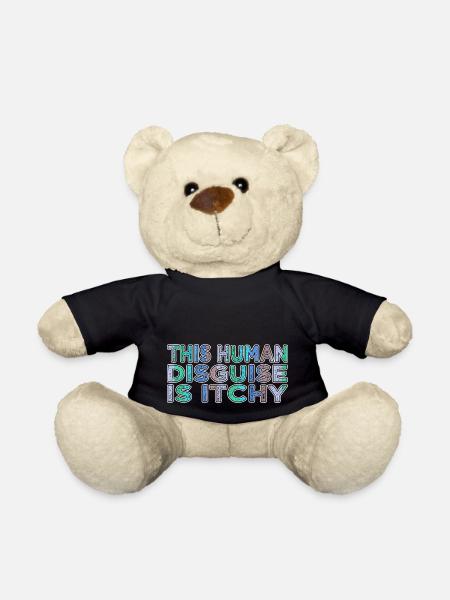 science fiction alien puns alien lover - Teddy - Schwarz