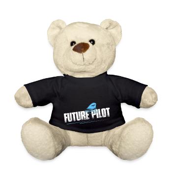 Future Pilot Aviation Fly Airline - Nounours - noir - Devant