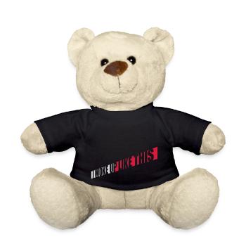 woke up like this - Teddy Bear - black - Front