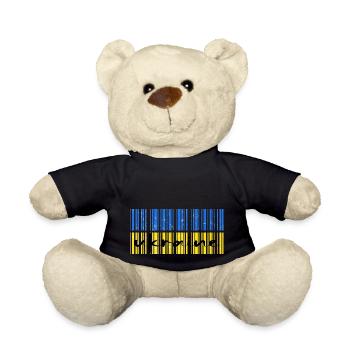 UKRAINE "support kiev" slava ukraini donbass - Teddy Bear - black - Front