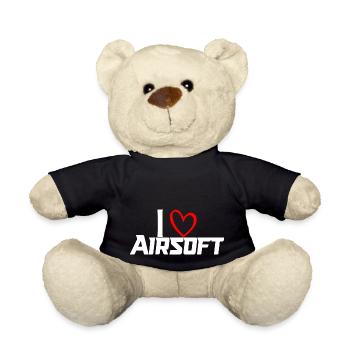 iLoVeAirsoft white - Teddy - Schwarz - Vorne