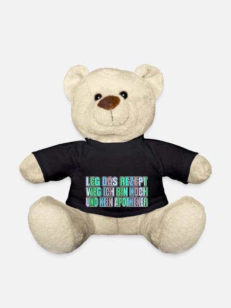 berufung küchenhilfe weihnachten veganer grillen - Teddy - Schwarz