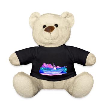 Sailing Sailing Sailing Sailing Sailboat - Teddy Bear - black - Front