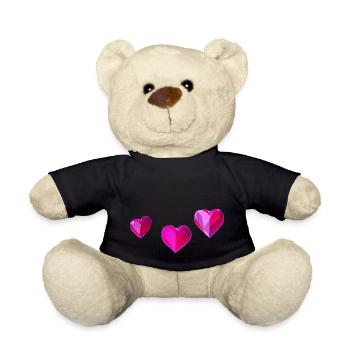 Mother's Day Engagement Valentine's Day Wedding Love - Teddy Bear - black - Front