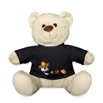 Funny Eating Tacos Cinco De Mayo Boys Kids Woman - Teddy Bear - black - Front