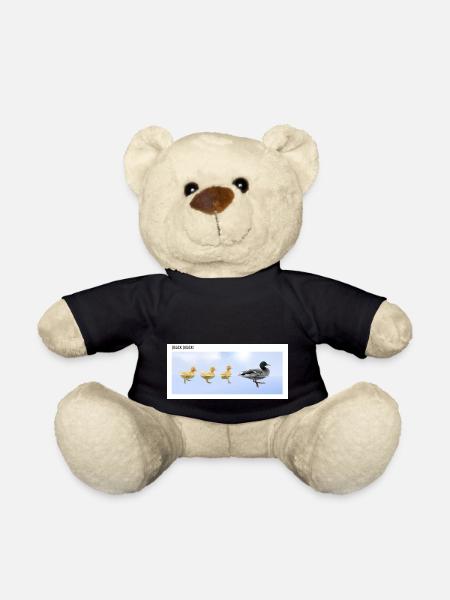 Duck Quack Quack - Teddy Bear - black