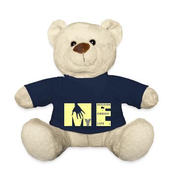 I strengthen myself: choice, decision, life - Teddy Bear - french navy - Front