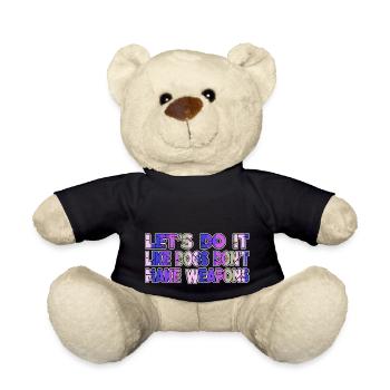Enfant Cadeau Cœur Drôle Citation Années 1960 - Nounours - noir - Devant
