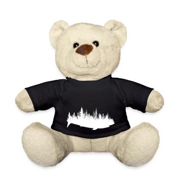 Forest shark - Teddy Bear - black - Front