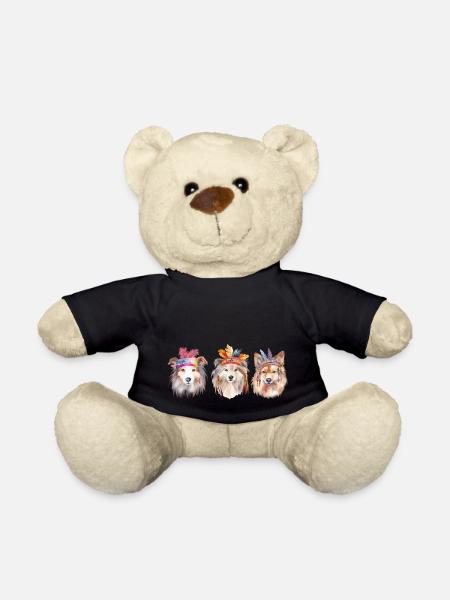 Three Dogs - Teddy Bear - black