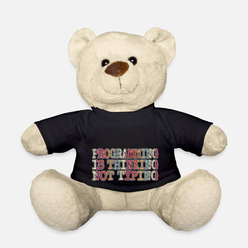encrypt hack out hacking and free wifi - Teddy Bear - black