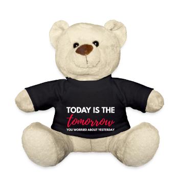 Motivierendes Weisheitsdesign. Die Vibes von morgen von heute - Teddy - Schwarz - Vorne
