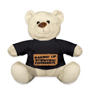 blagues tutoriels de pâtisserie découvertes scientifiques stem - Nounours - noir - Devant
