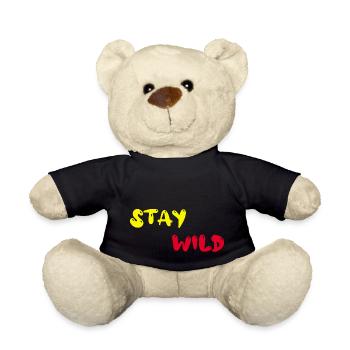 Restez sauvage - Nounours - noir - Devant