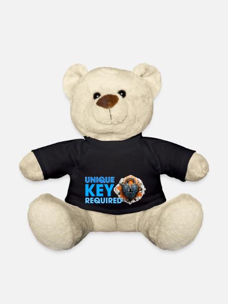 Schlüssel zum Herzen wird gesucht - Teddy - Schwarz