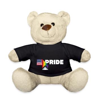Stolzer Verbündeter und stolzer Patriot - LGBT schwul lesbisch - Teddy - Schwarz - Vorne