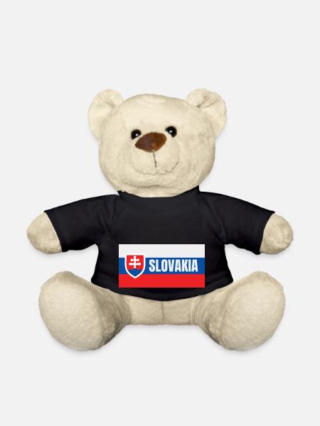 Slowakische Flagge - Teddy - Schwarz