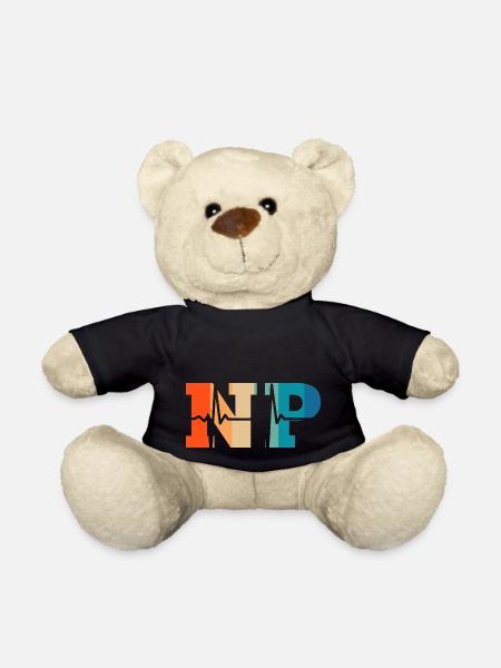 Battement de cœur rétro nurse practitioner - Nounours - noir