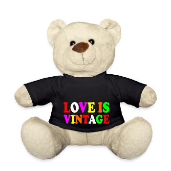 Love is vintage - Teddy Bear - black - Front