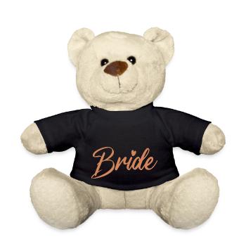 Braut Junggesellenabschied Braut Junggesellenabschied - Teddy - Schwarz - Vorne