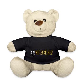 Ab in die Freiheit - ABI 2025 - Abitur - Spruch - Teddy - Schwarz - Vorne
