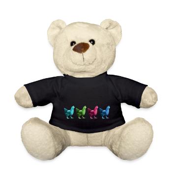 hühner hühnerleben auf dem dorf retrohuhn - Teddy - Schwarz - Vorne