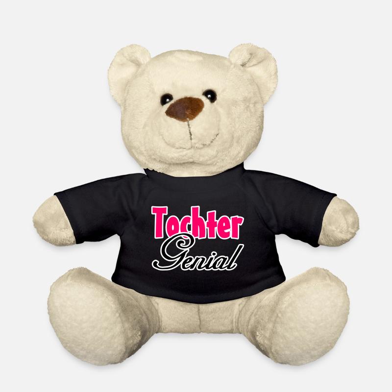 Tochter Genial Geschenk - Teddy - Schwarz