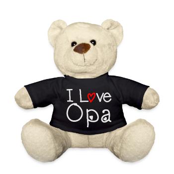 I Love Opa - Teddy - Schwarz - Vorne