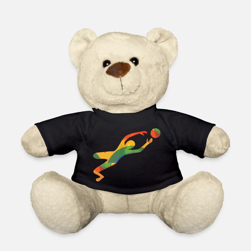 Farbiger Torwart - Teddy - Schwarz