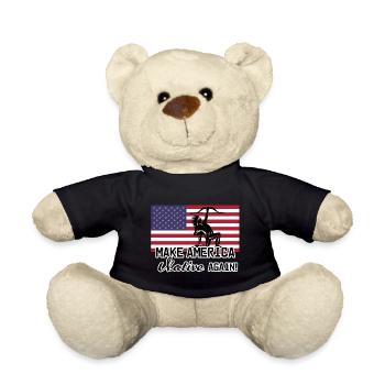 Make America Native again - Teddy Bear - black - Front
