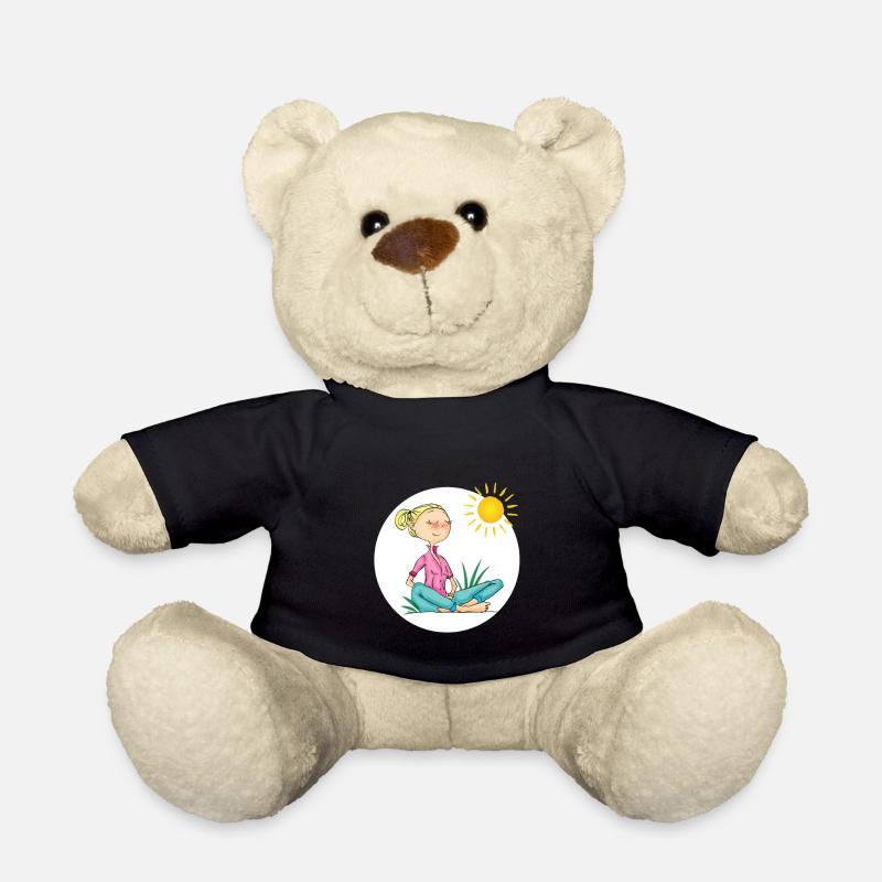 Fille, relax et soleil - Nounours - noir